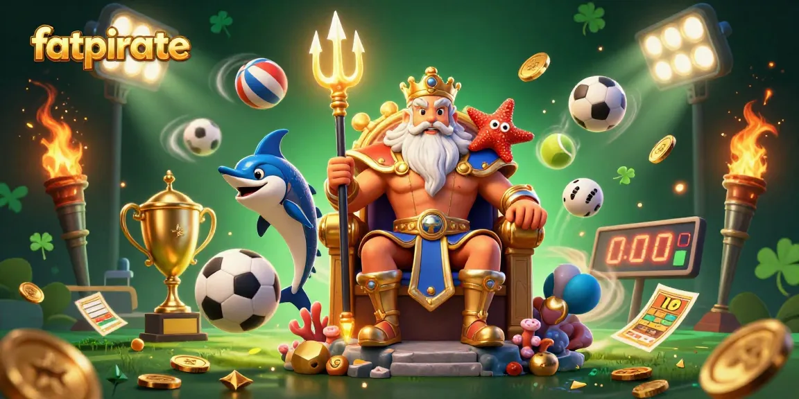 Experience thrilling gameplay at fatpirate with a dynamic display of casino elements and characters.